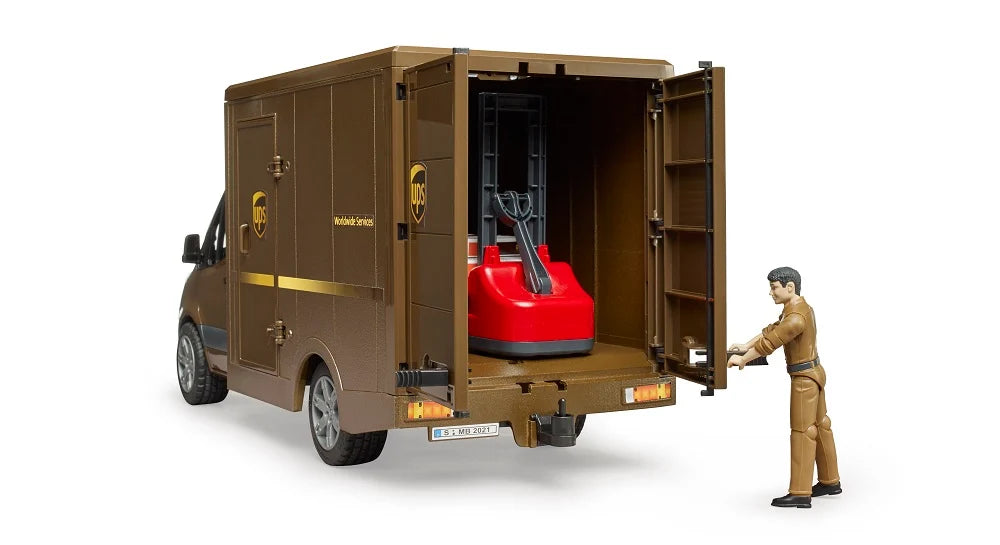 Bruder Sprinter UPS with Driver and Accessories
