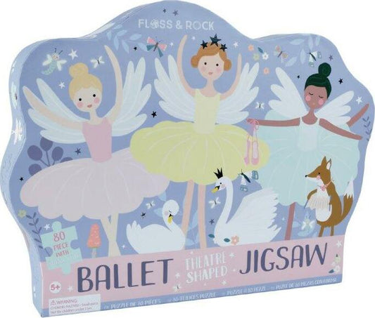 80pc Ballet Puzzle Theatre Shaped Puzzle