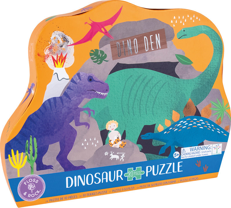 80pc Dinosaur Shaped Puzzle