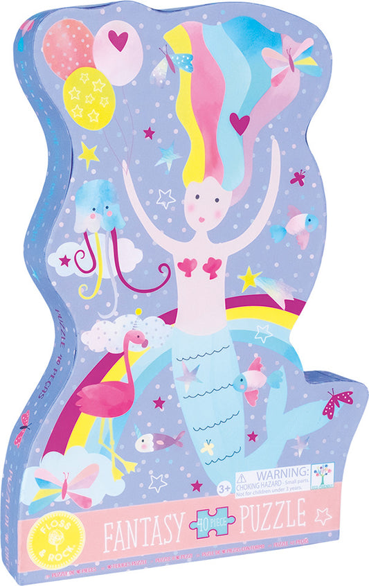 40pc Fantasy Mermaid Shaped Puzzle