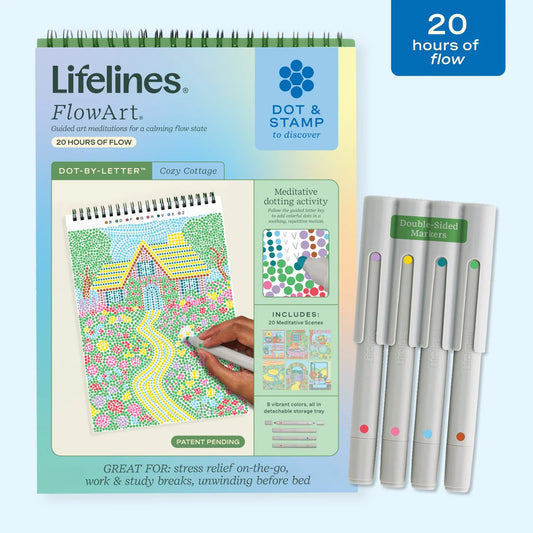 Lifelines FlowArt Dot By Letter Cozy Cottage