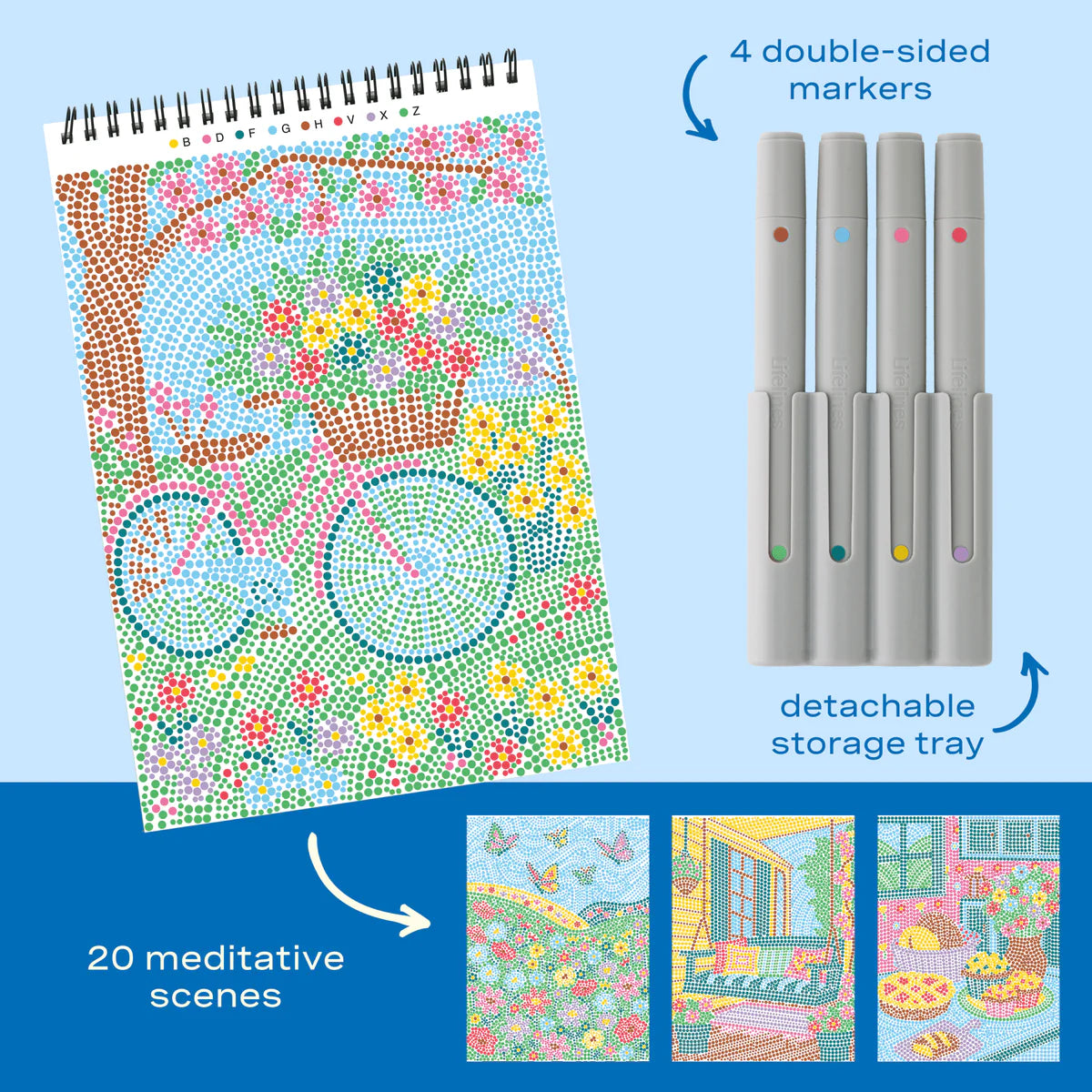 Lifelines FlowArt Dot By Letter Cozy Cottage