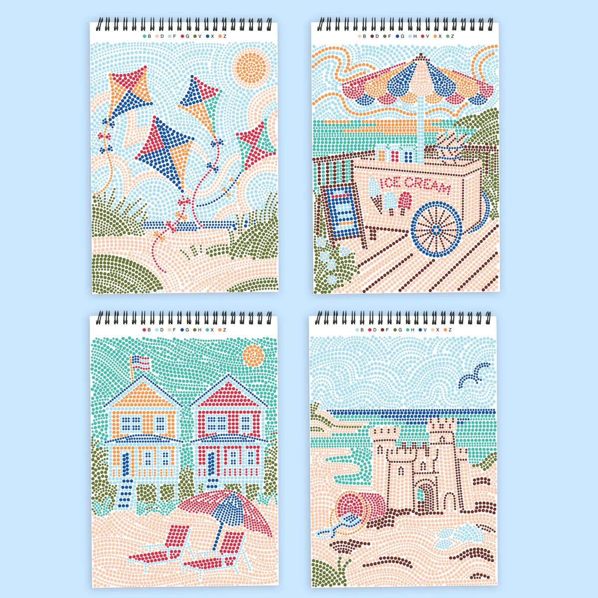 Lifelines FlowArt Dot By Letter Day At The Beach