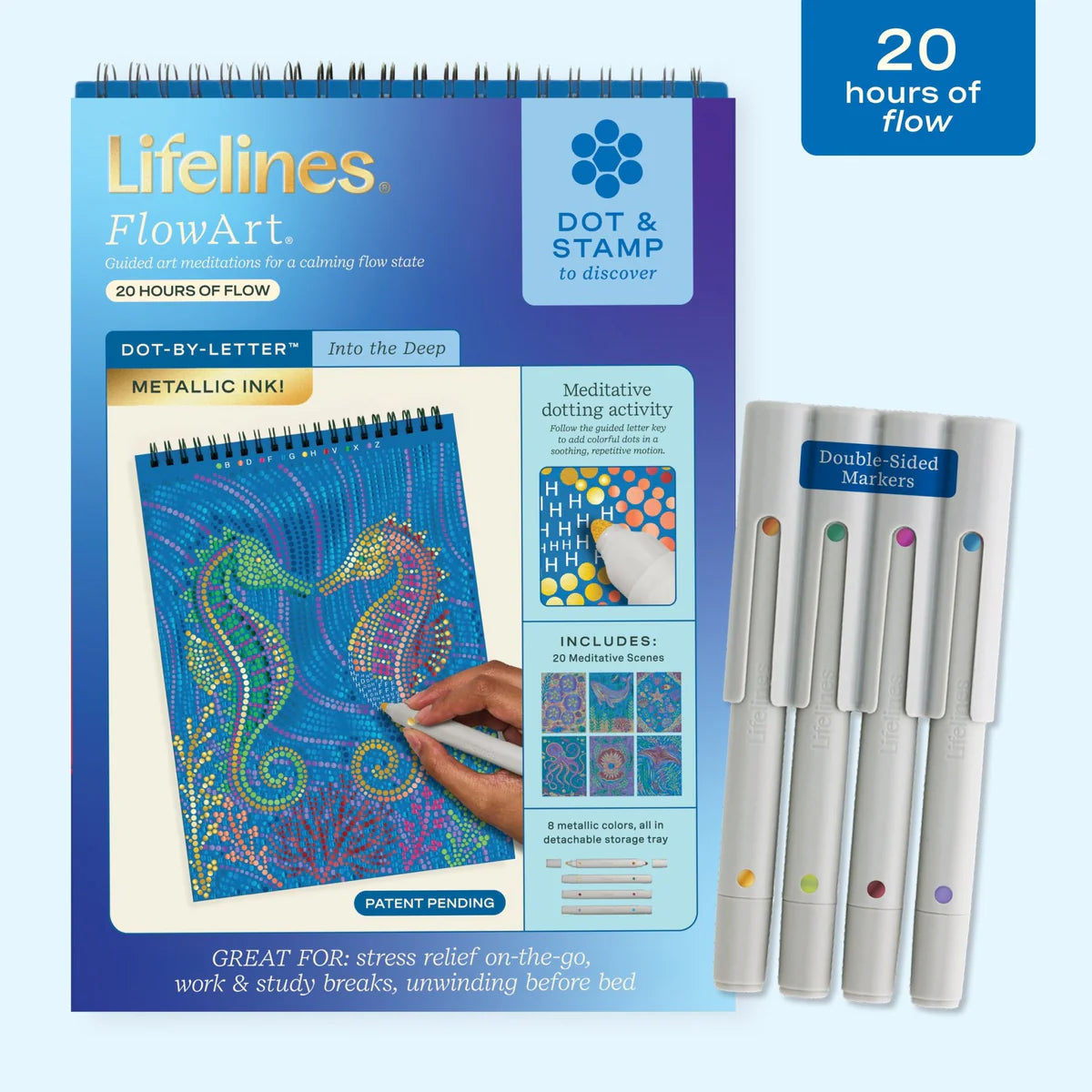 Lifelines FlowArt Dot By Letter Deep Metallic