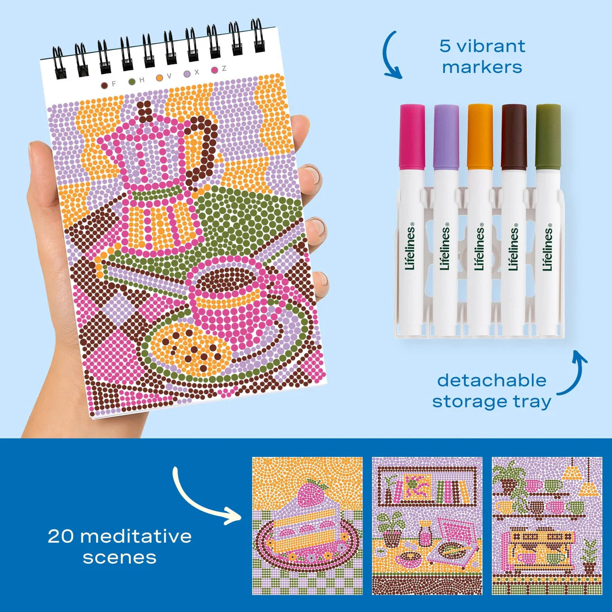 Lifelines FlowArt Mini Dot By Letter Café Comforts