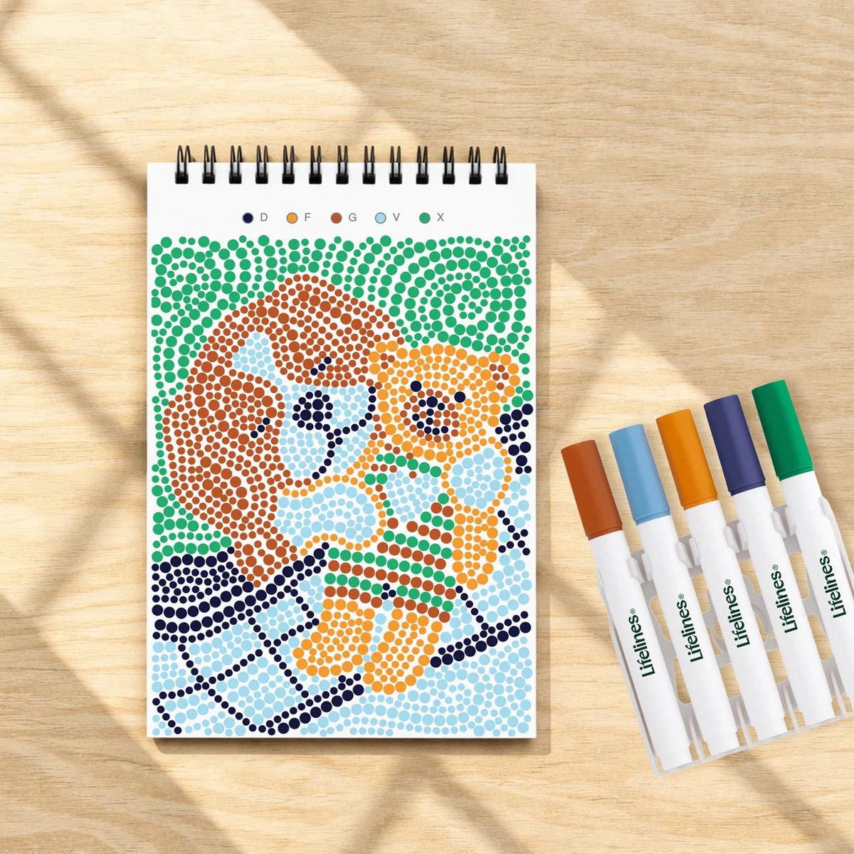 Lifelines FlowArt Mini Dot By Letter Furry Friends