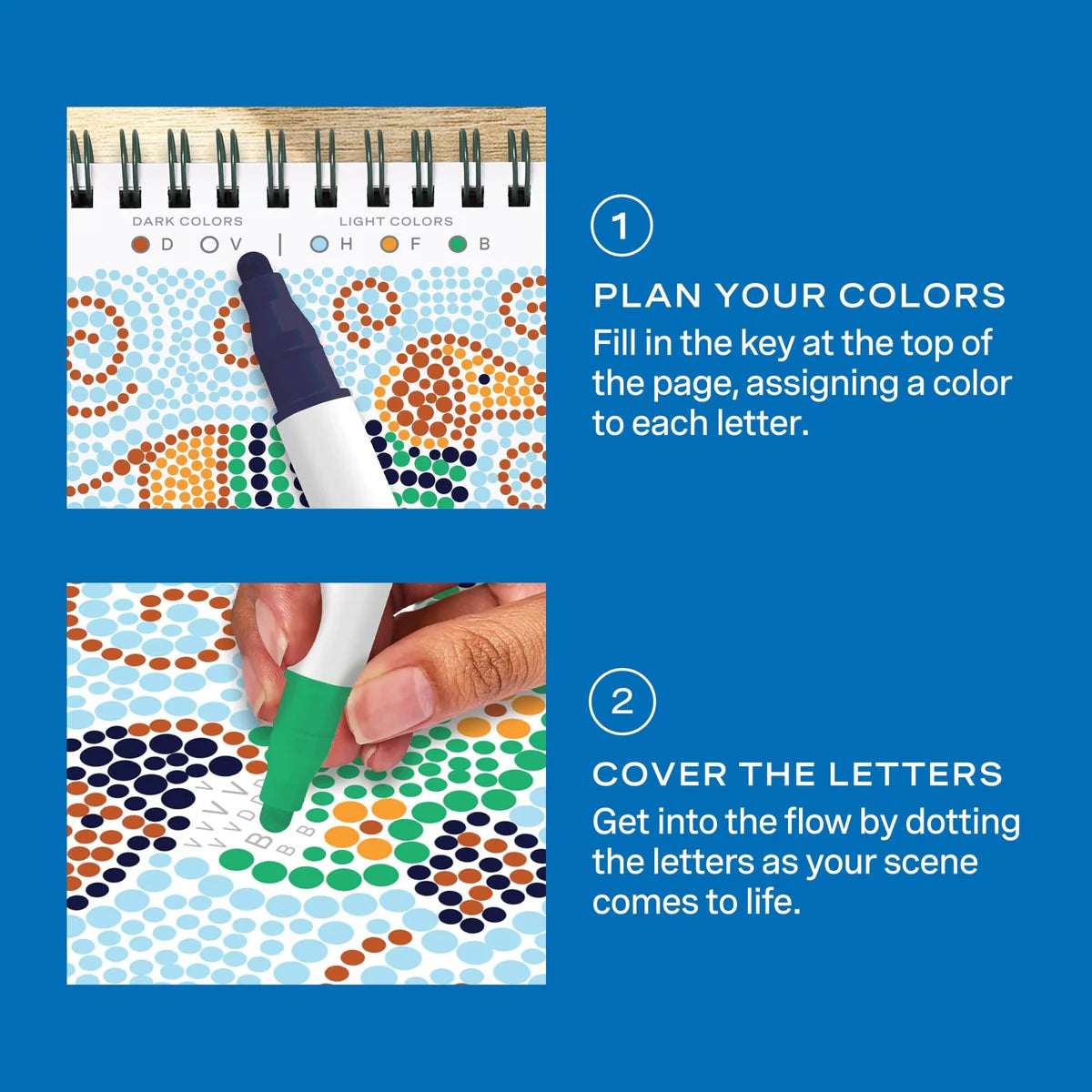 Lifelines FlowArt Mini Dot By Letter Furry Friends