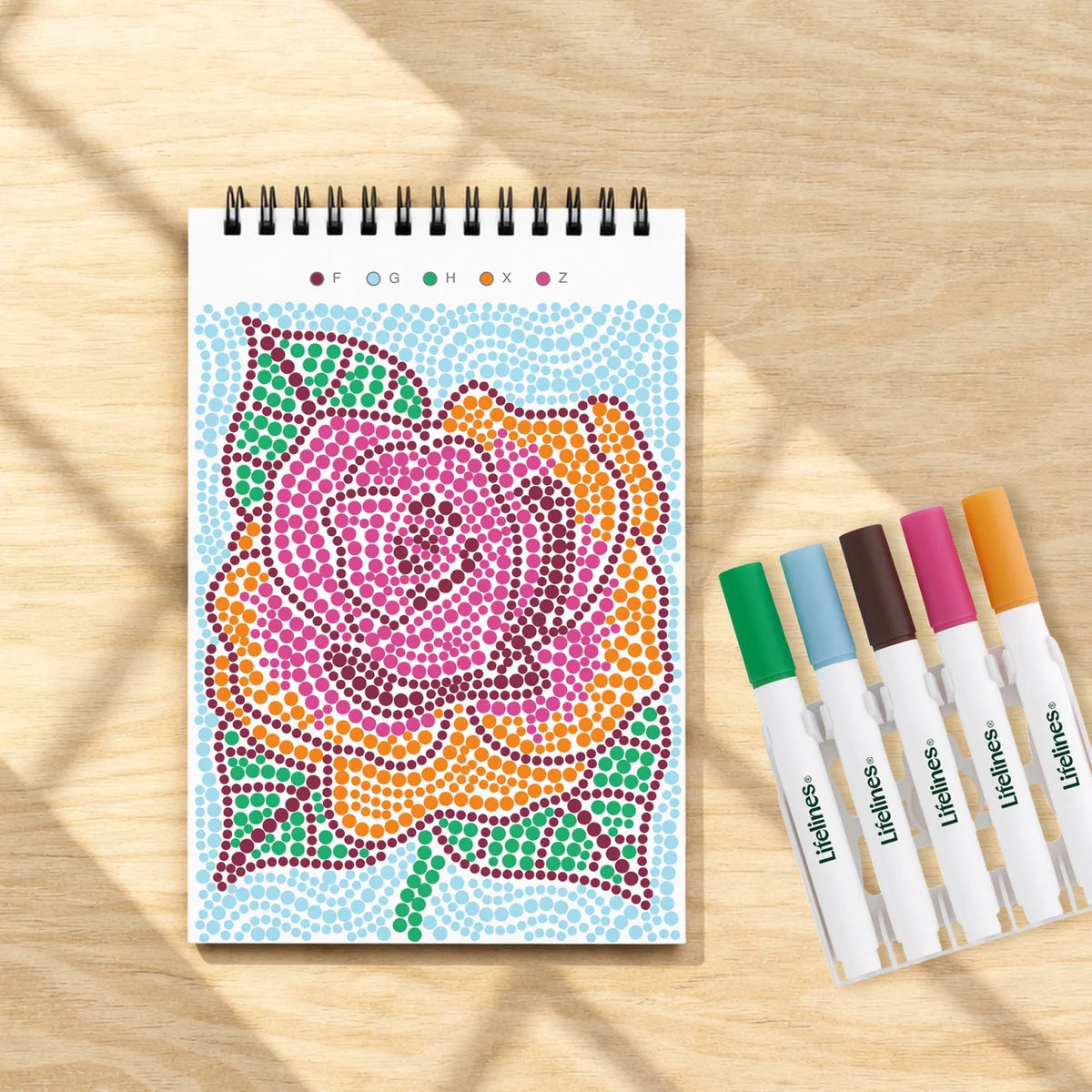 Lifelines FlowArt Mini Dot By Letter Pretty Petals