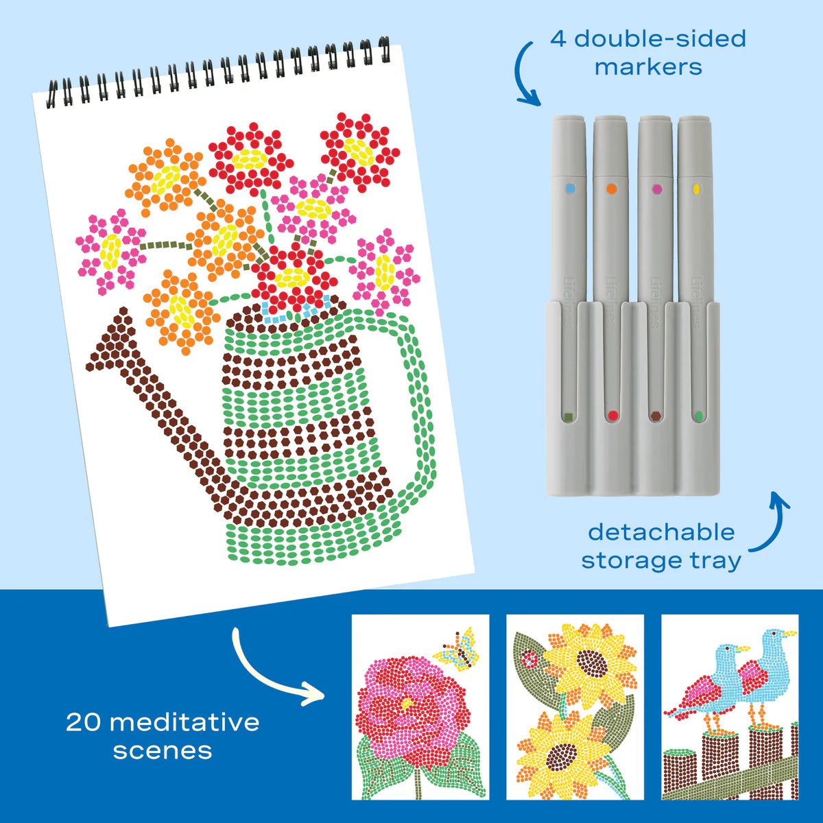 Lifelines FlowArt Stamp By Shape Secret Garden