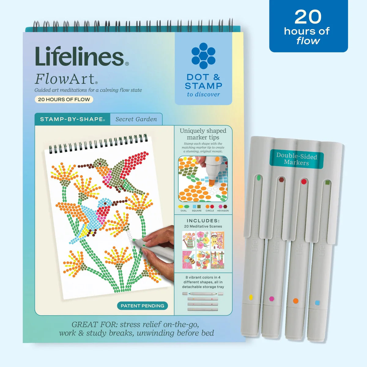 Lifelines FlowArt Stamp By Shape Secret Garden