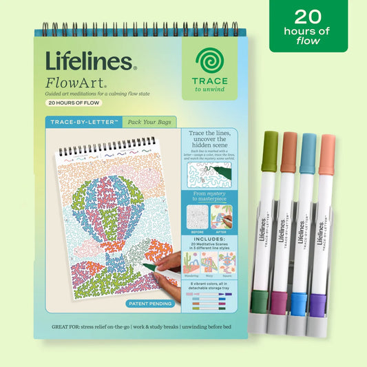 Lifelines FlowArt Trace By Line Pack Your Bags