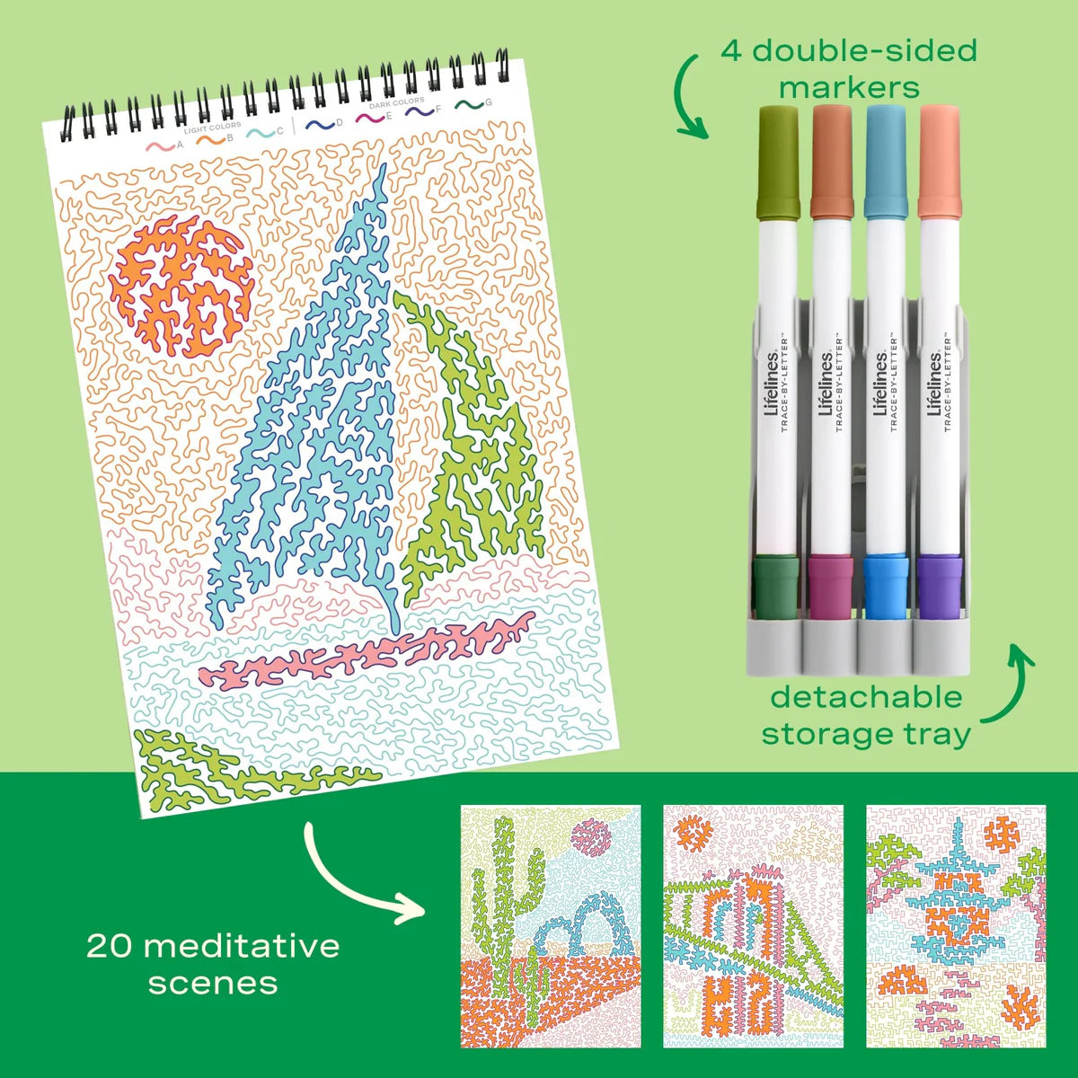 Lifelines FlowArt Trace By Line Pack Your Bags