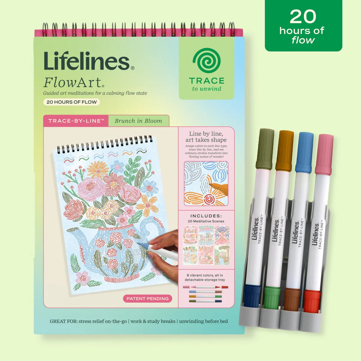 Lifelines FlowArt Trace By Line Brunch In Bloom