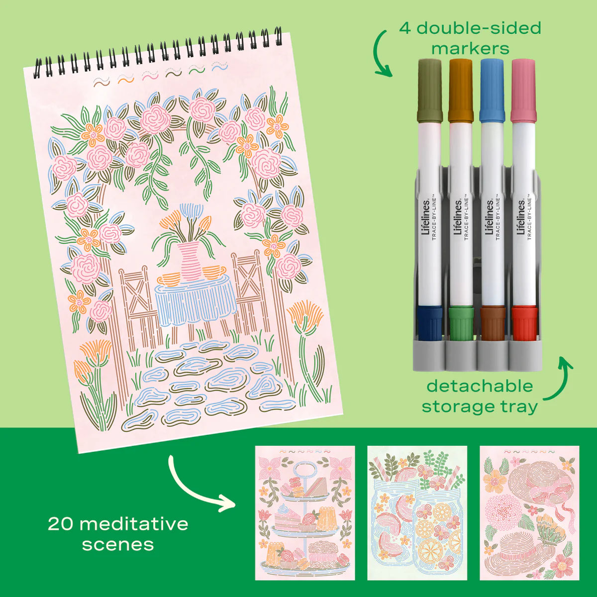 Lifelines FlowArt Trace By Line Brunch In Bloom