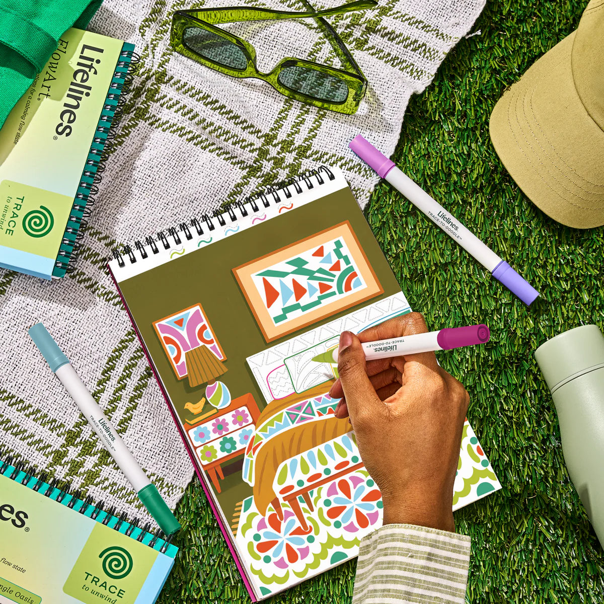 Lifelines FlowArt Trace & Doodle Style Your Space