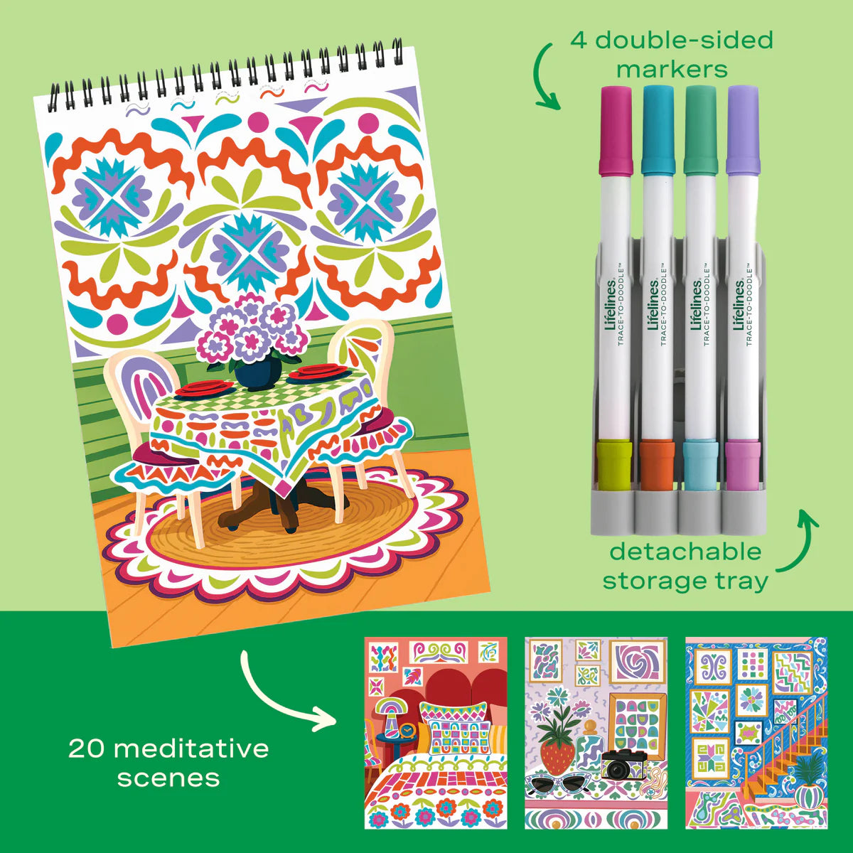 Lifelines FlowArt Trace & Doodle Style Your Space