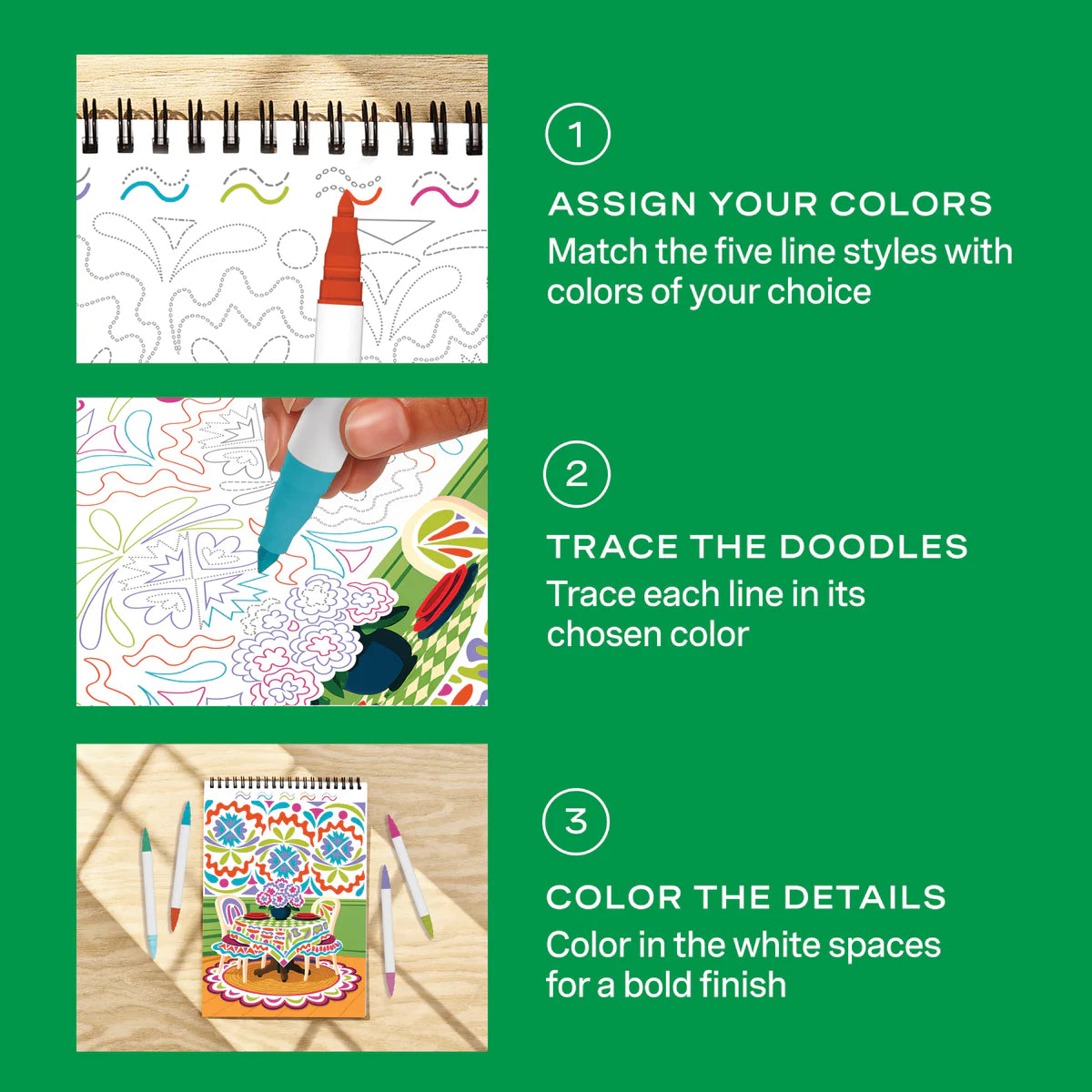 Lifelines FlowArt Trace & Doodle Style Your Space