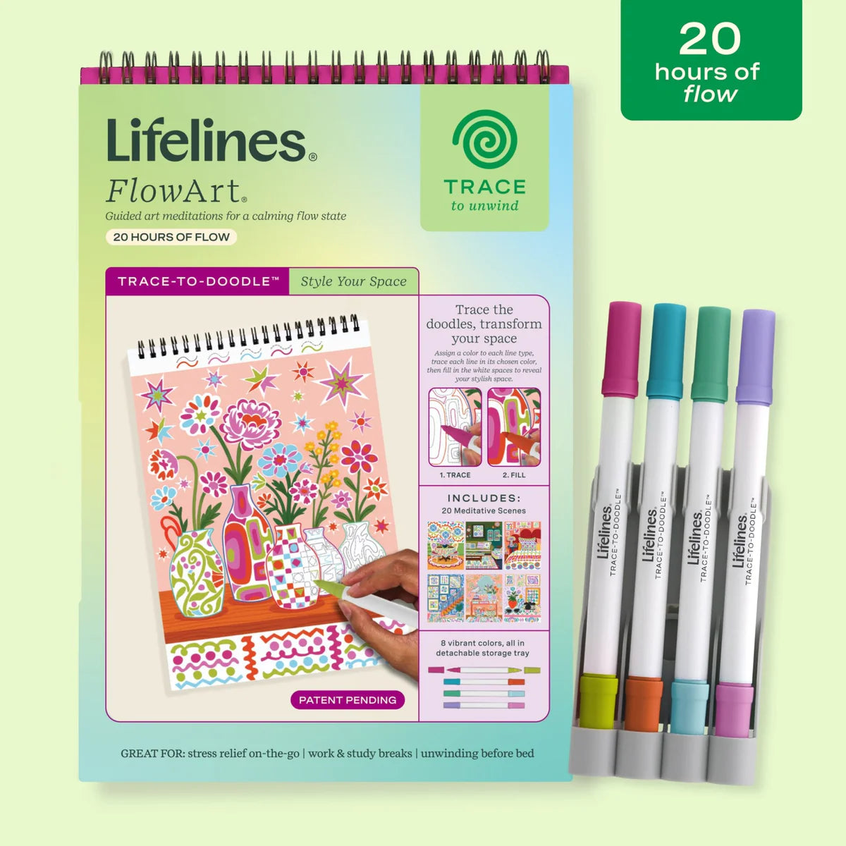 Lifelines FlowArt Trace & Doodle Style Your Space