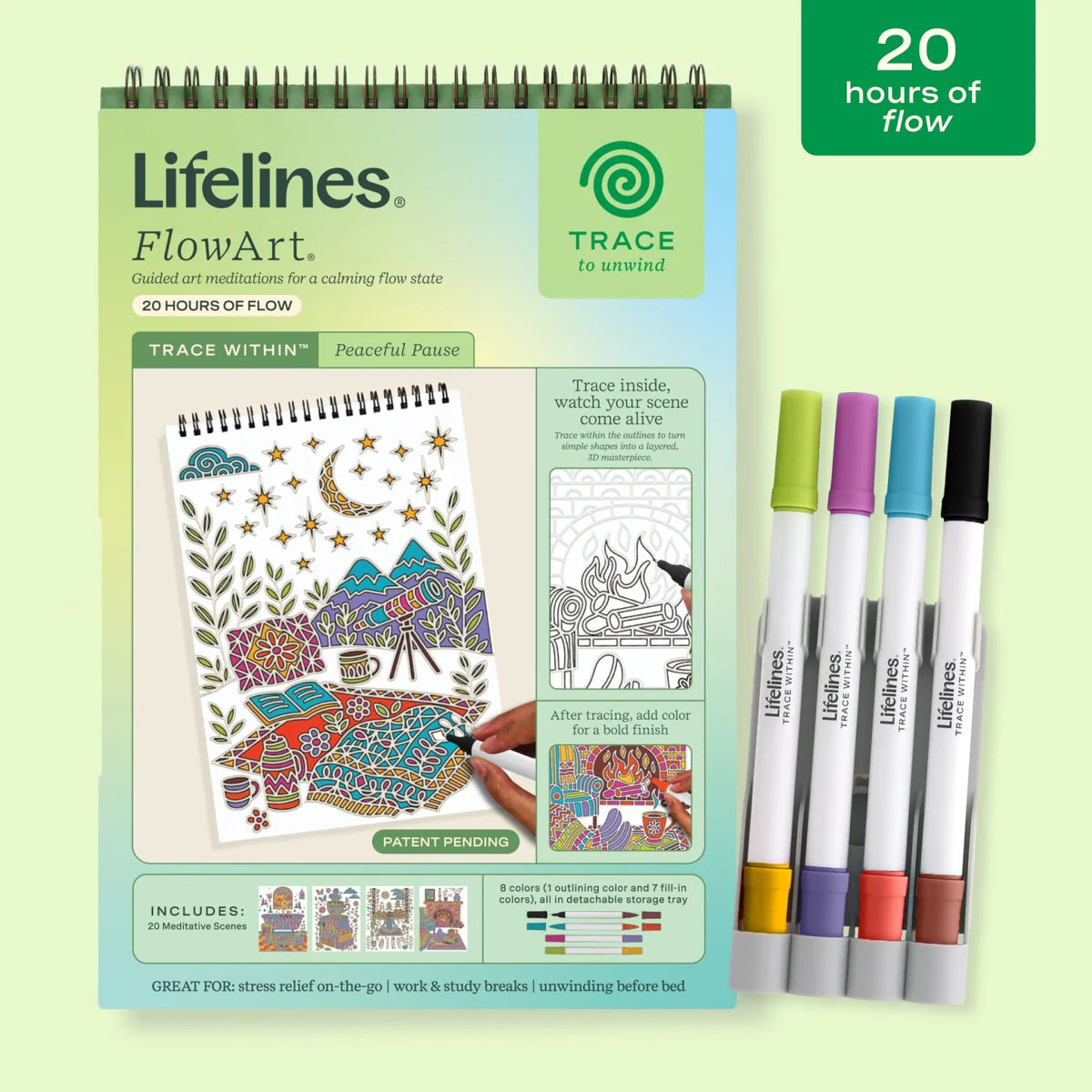 Lifelines FlowArt Trace Within Peaceful Pause