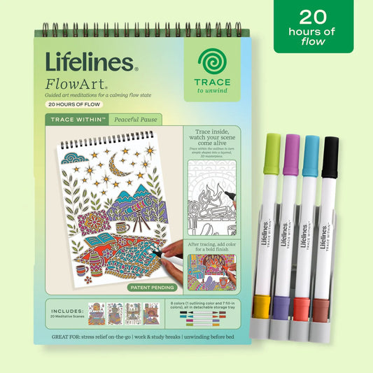 Lifelines FlowArt Trace Within Peaceful Pause