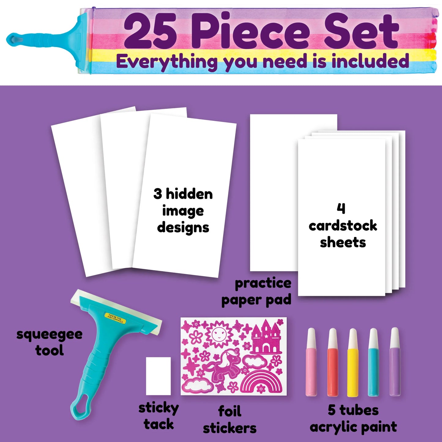Squeegeez Magic Reveal Art Unicorn