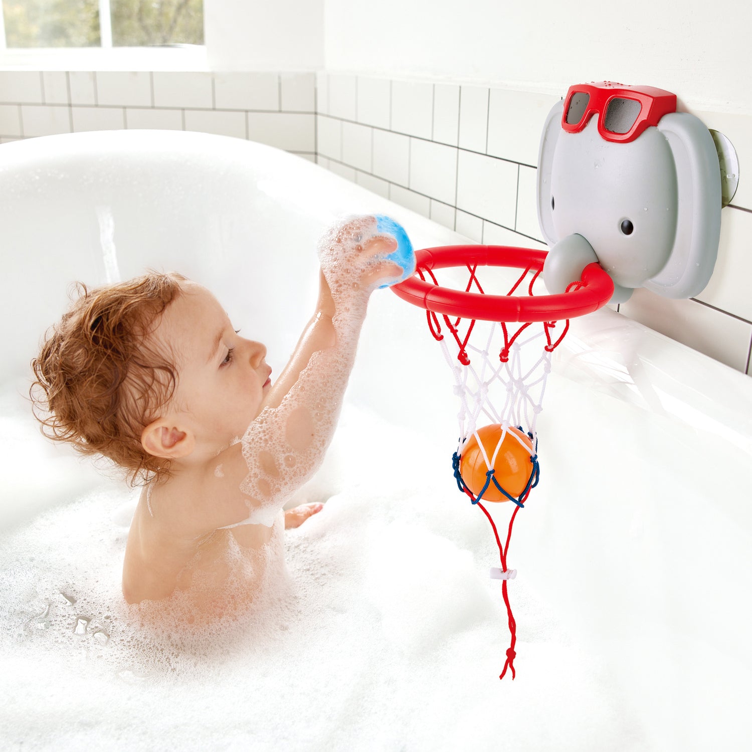 Bath Time Basketball Elephant Pal