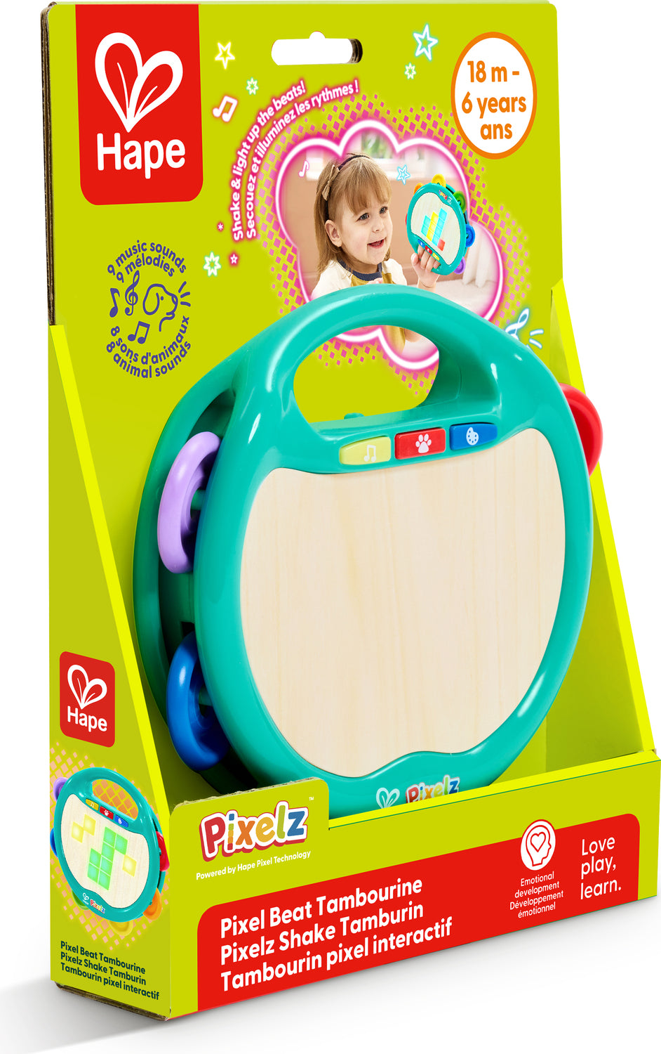 Shake & Tap Pixel Tambourine