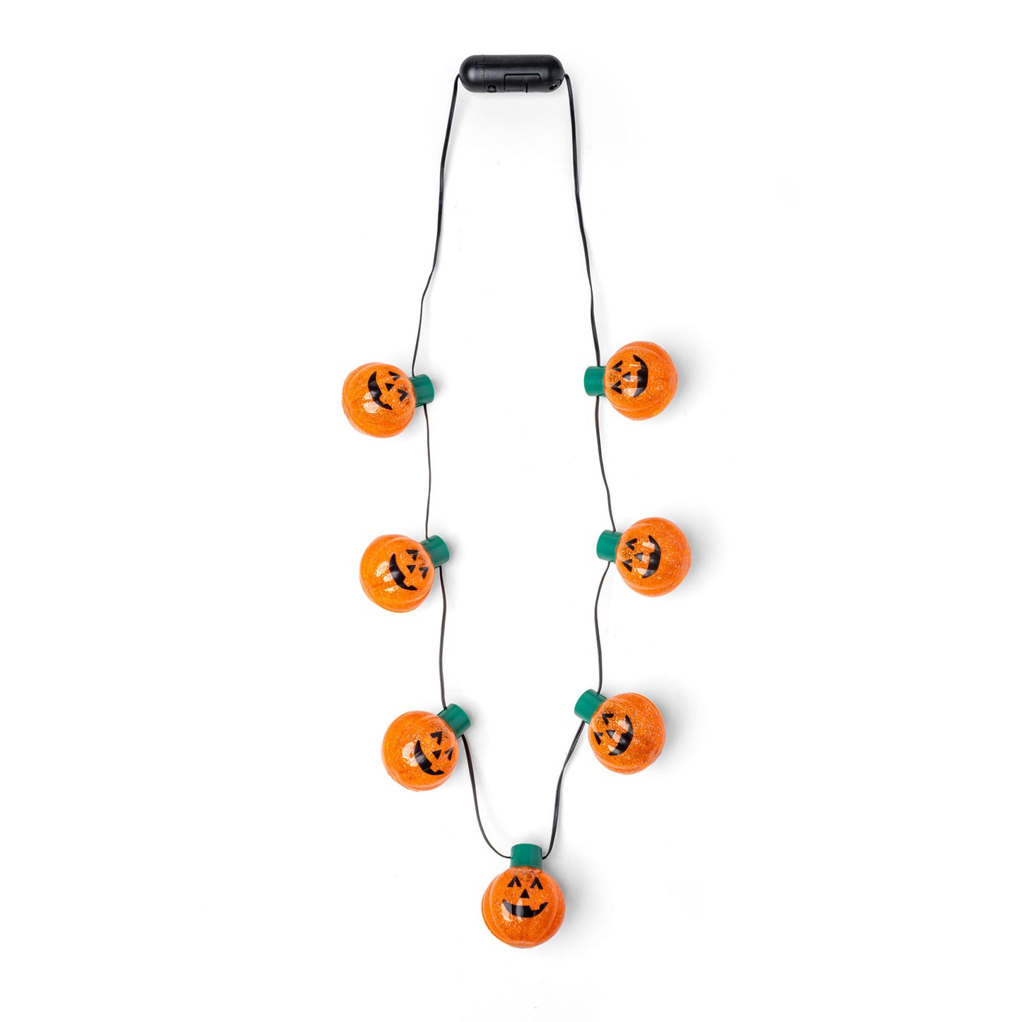 Jumbo Flashing Pumpkin Necklace
