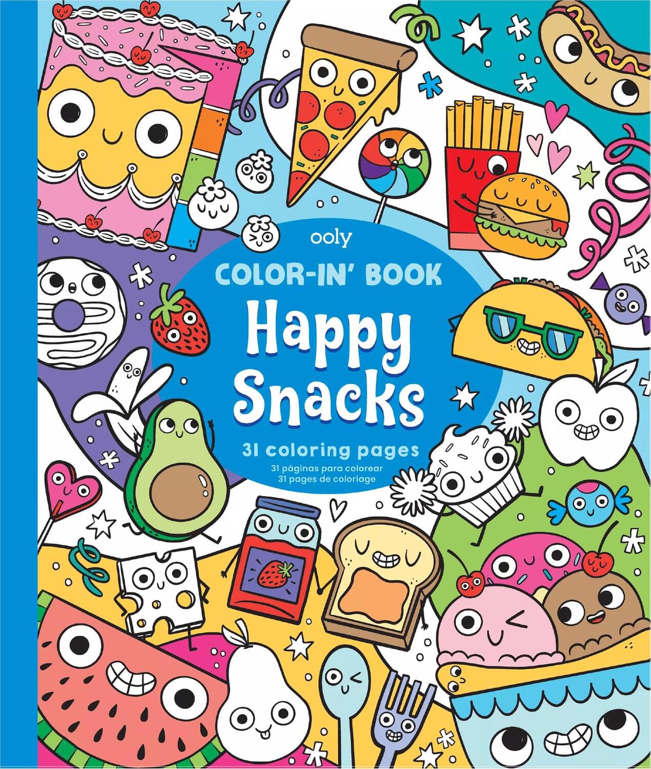 Color-in' Book Coloring Book - Happy Snacks