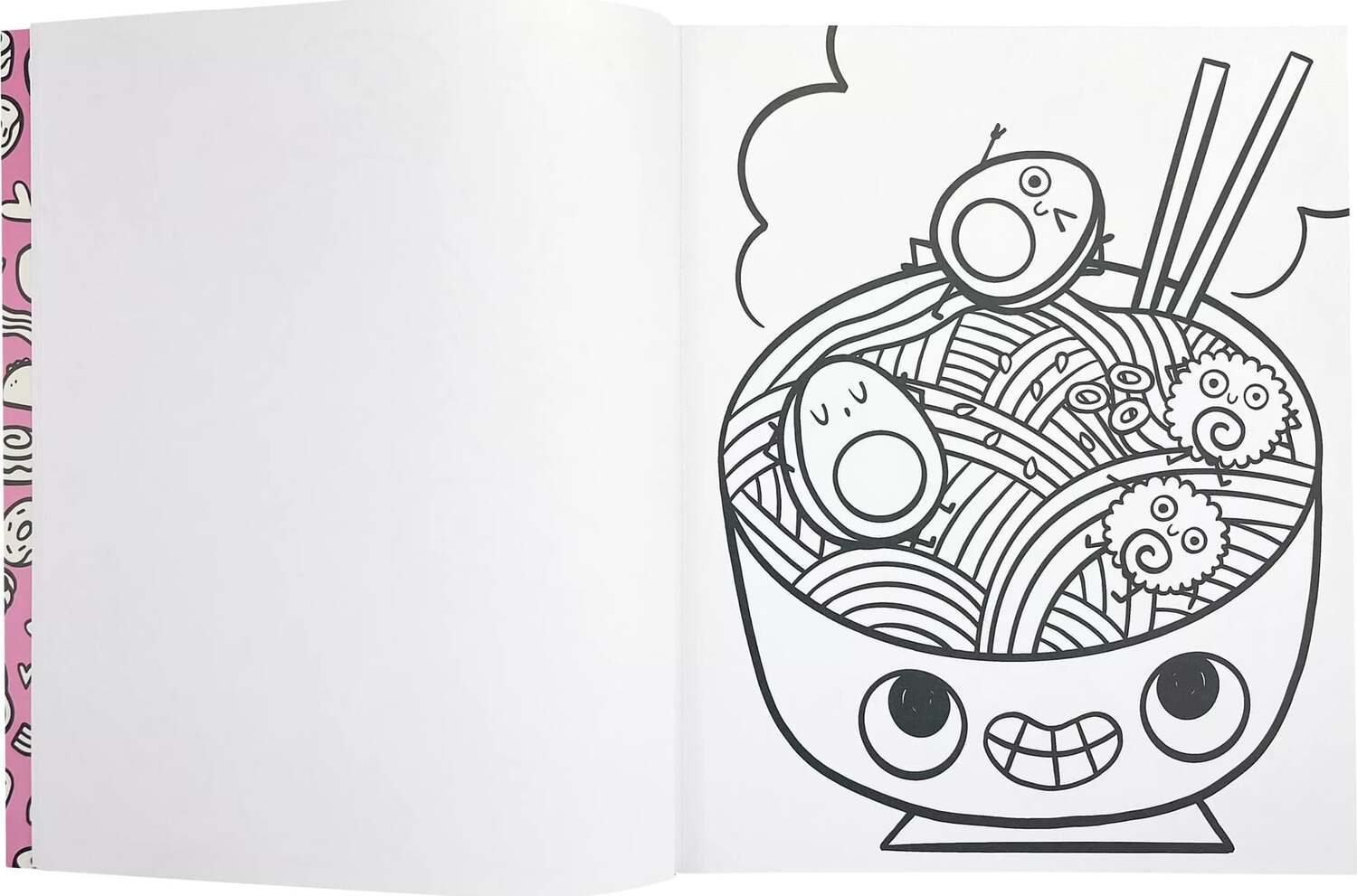 Color-in' Book Coloring Book - Happy Snacks