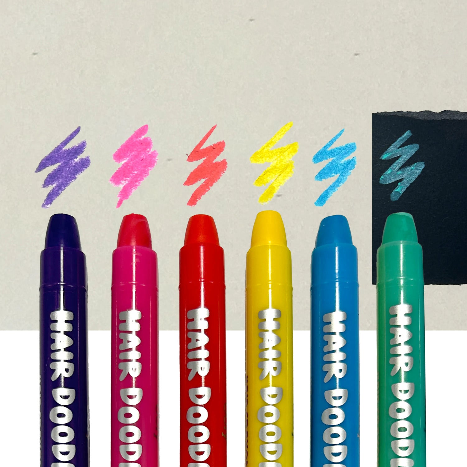 Hair Doodlers Hair Crayons - Set of 6