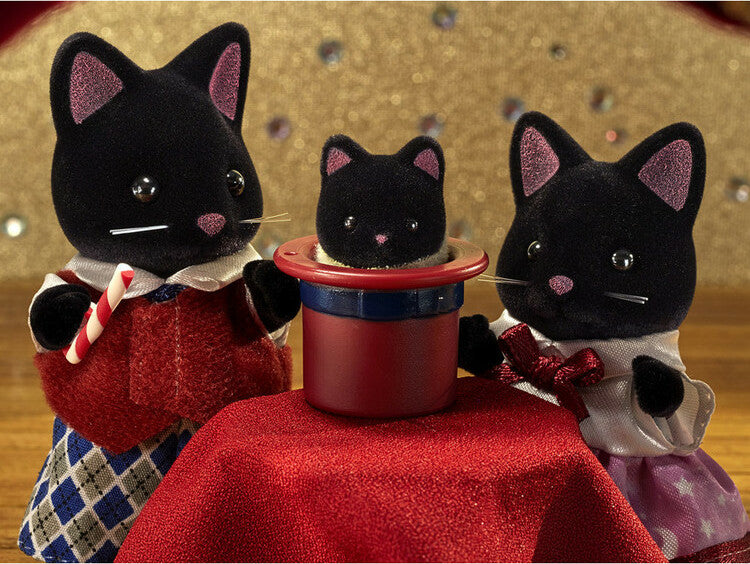 Calico Critters Midnight Cat Family