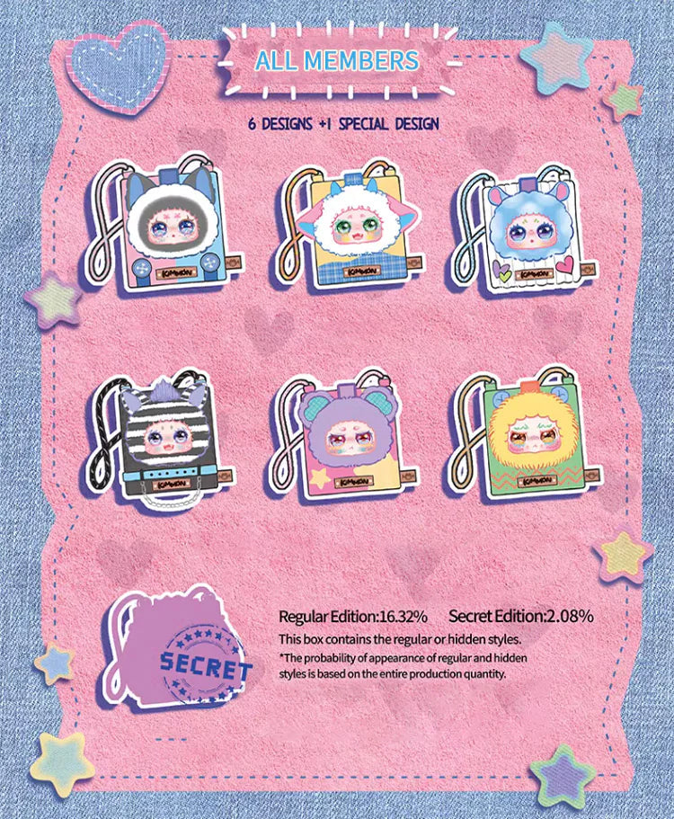 Kimmon Mimon Crossbody Bag Series Plush Blind Box