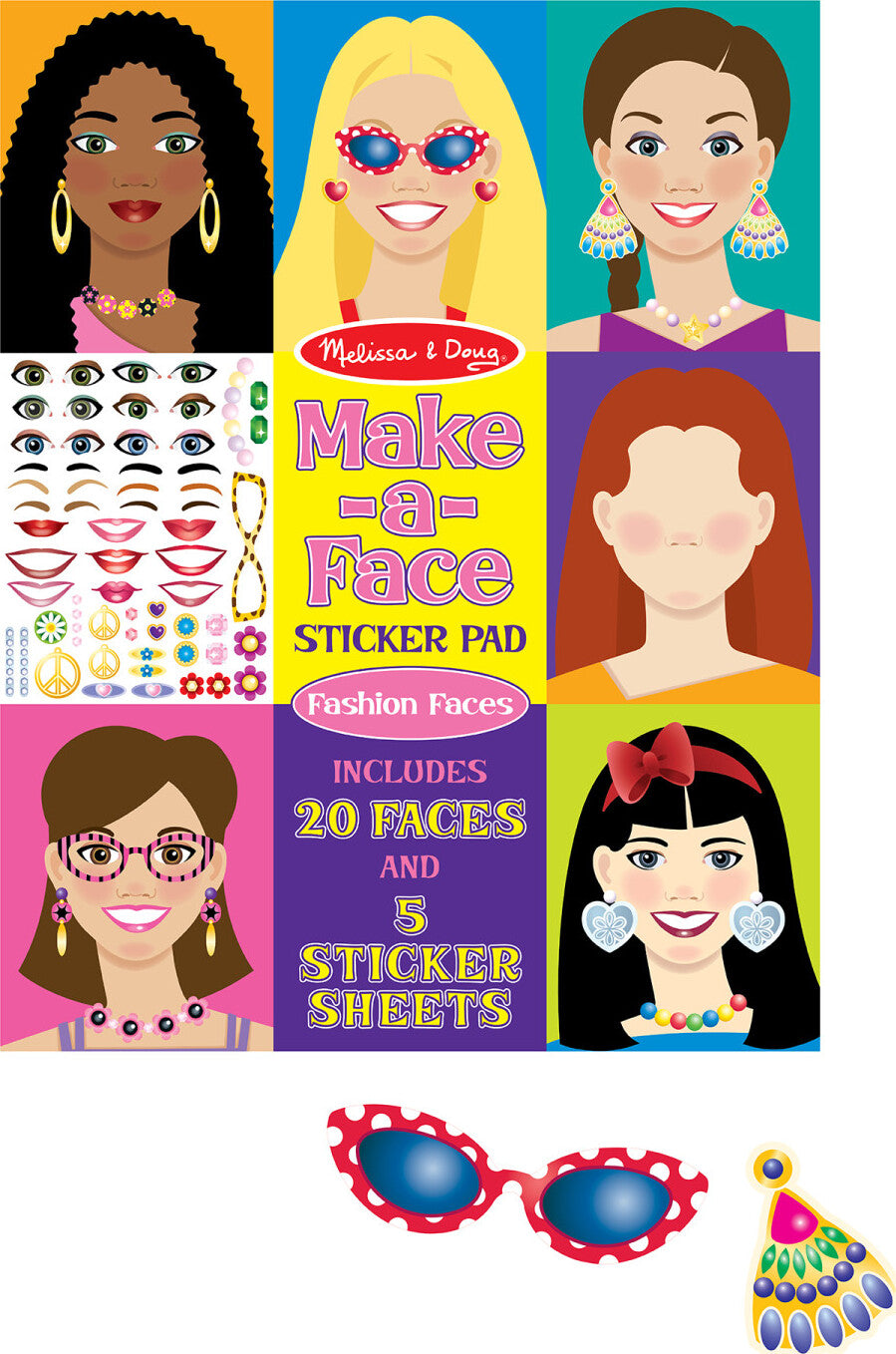 Make-A-Face Sticker Pad