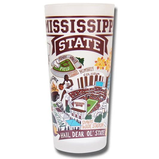 Mississippi State Drinking Glass