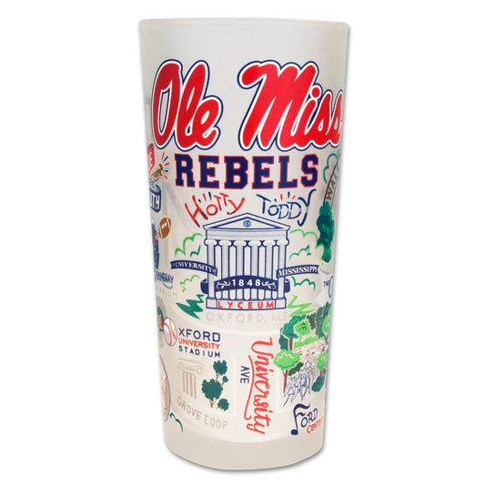 Ole Miss Drinking Glass
