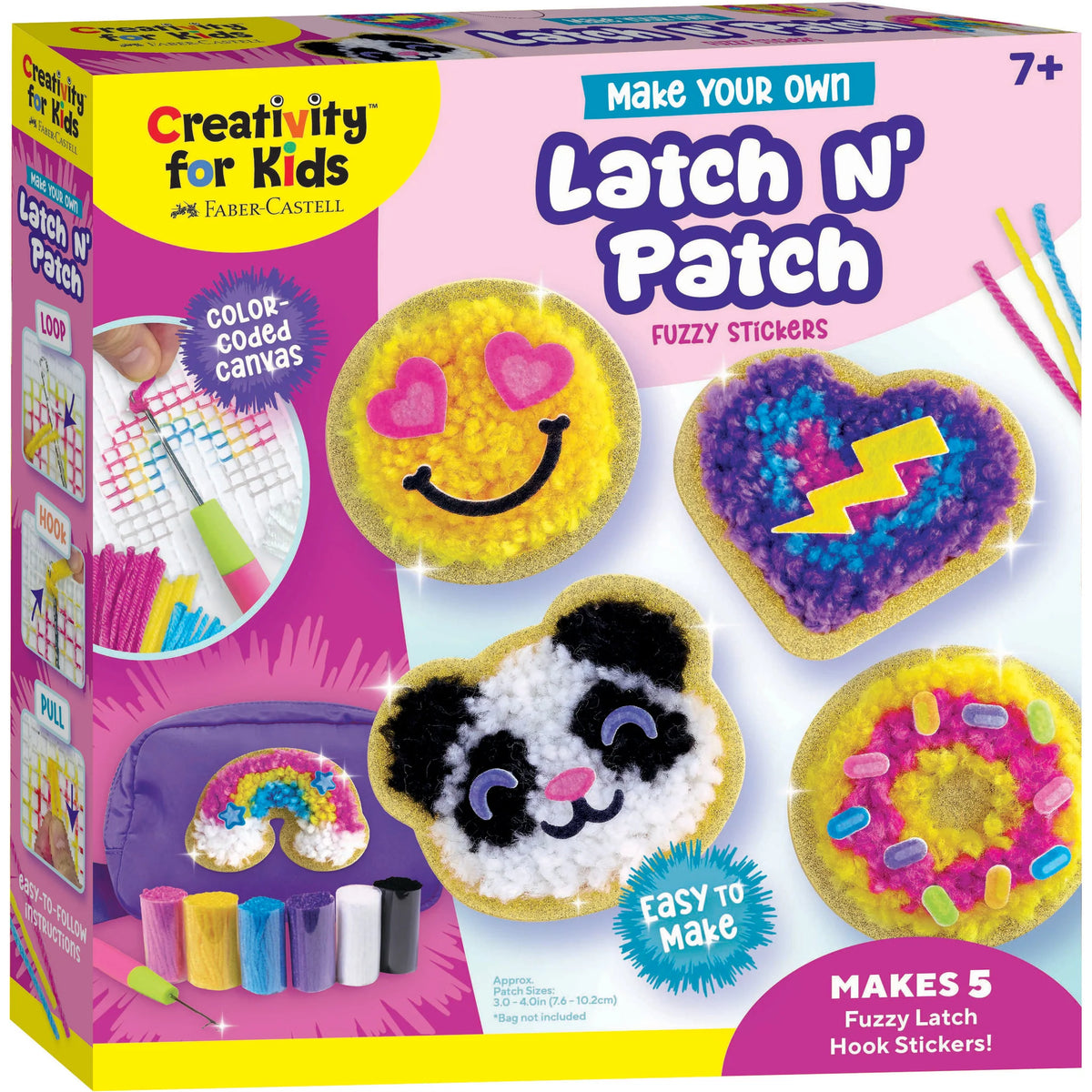 Make Your Own Latch N' Patch Fuzzy Stickers