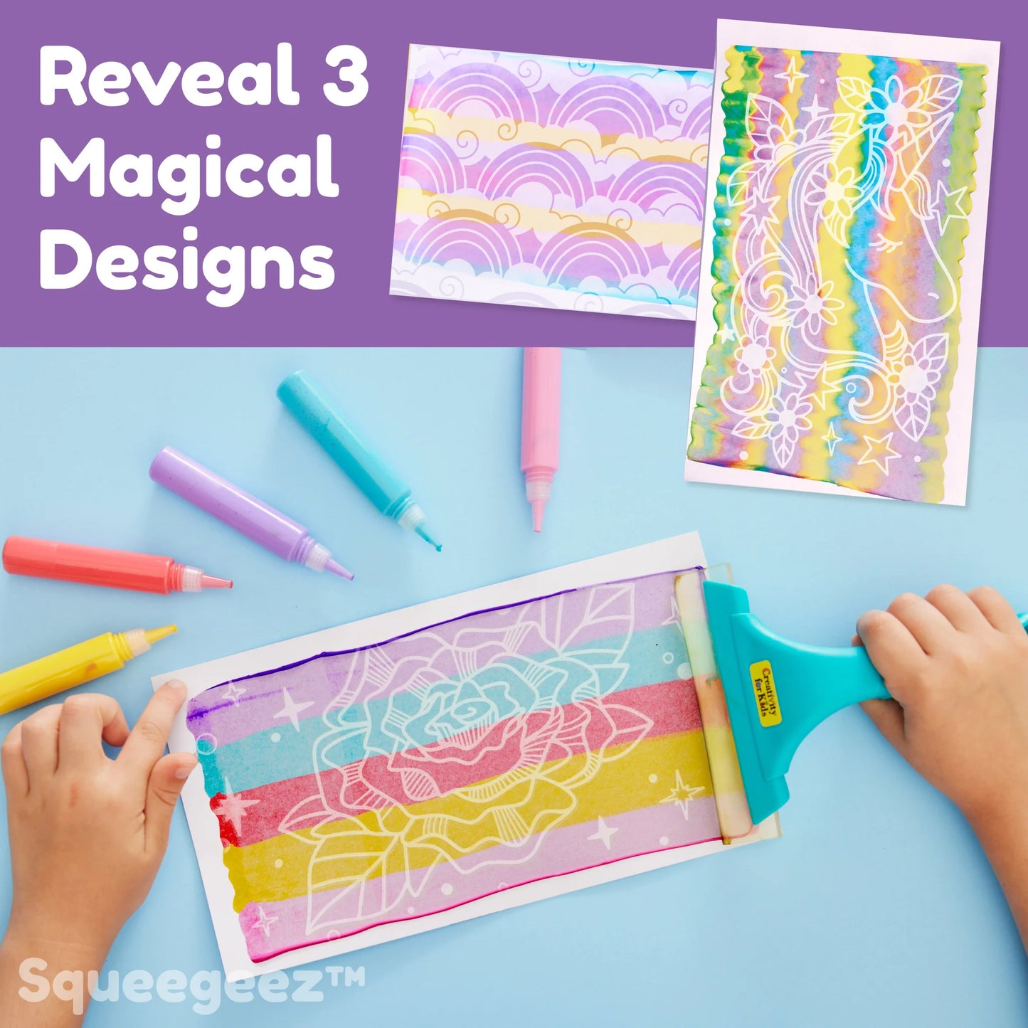 Squeegeez Magic Reveal Art Unicorn