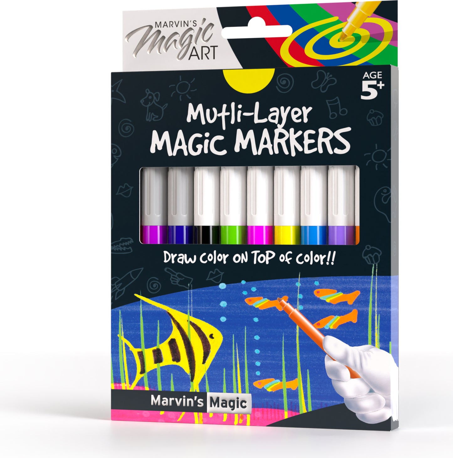 Magic Marvin's Amazing Multi Layer Magic Markers