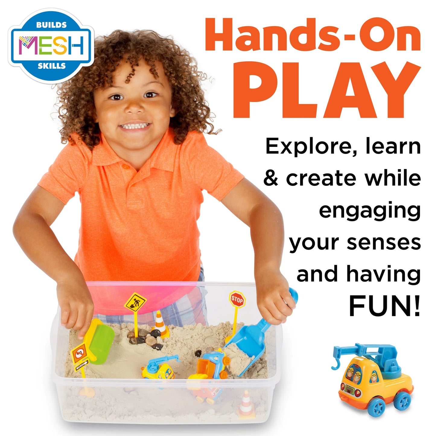 Construction Sensory Bin