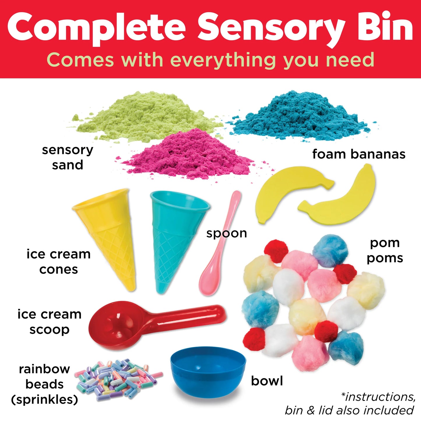 Ice Cream Sensory Bin
