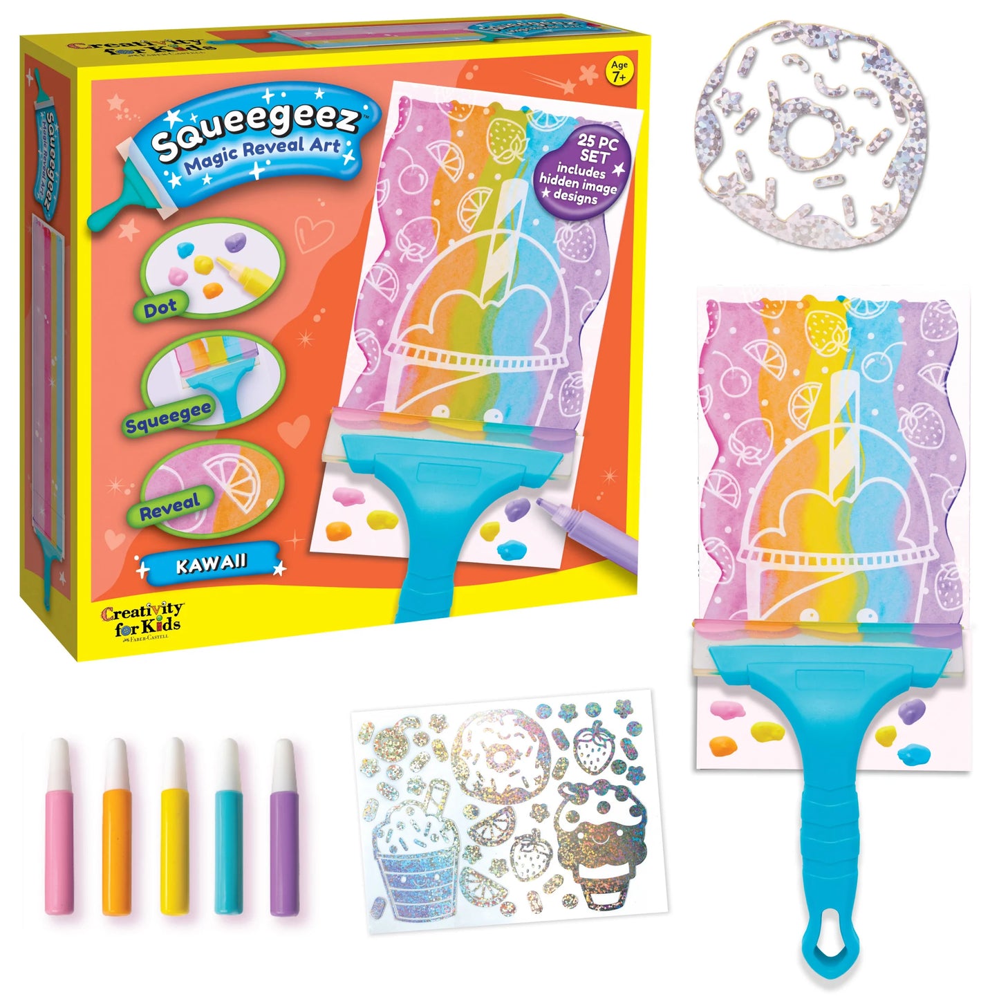 Squeegeez Magic Reveal Art Kawaii