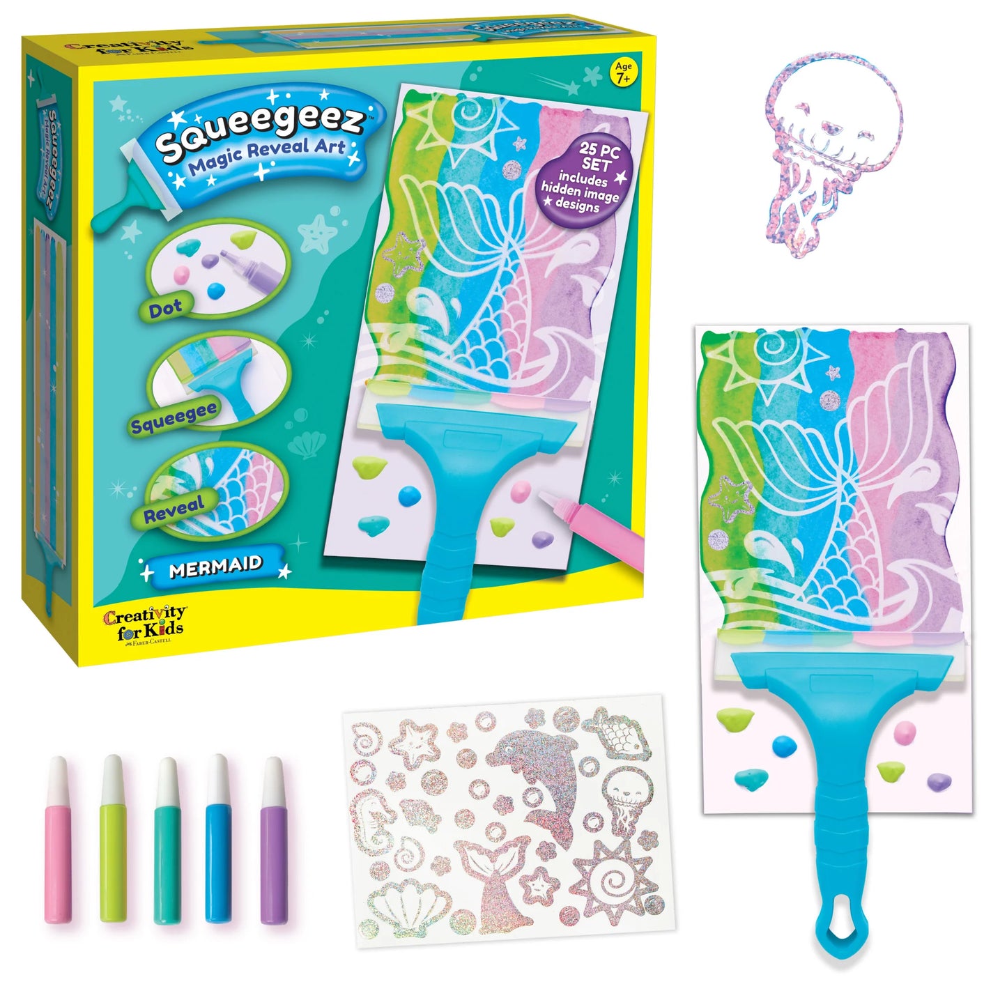 Squeegeez Magic Reveal Art Mermaid