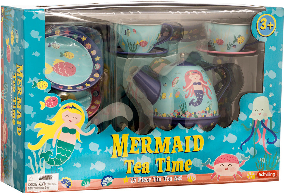 Mermaid Tin Tea Set