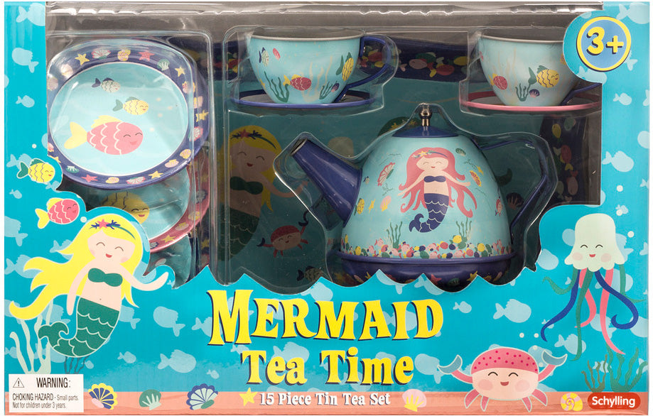 Mermaid Tin Tea Set