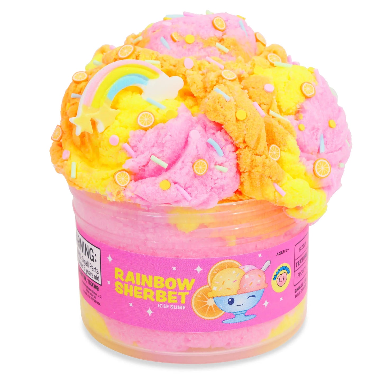 Peachybbies Rainbow Sherbet Slime