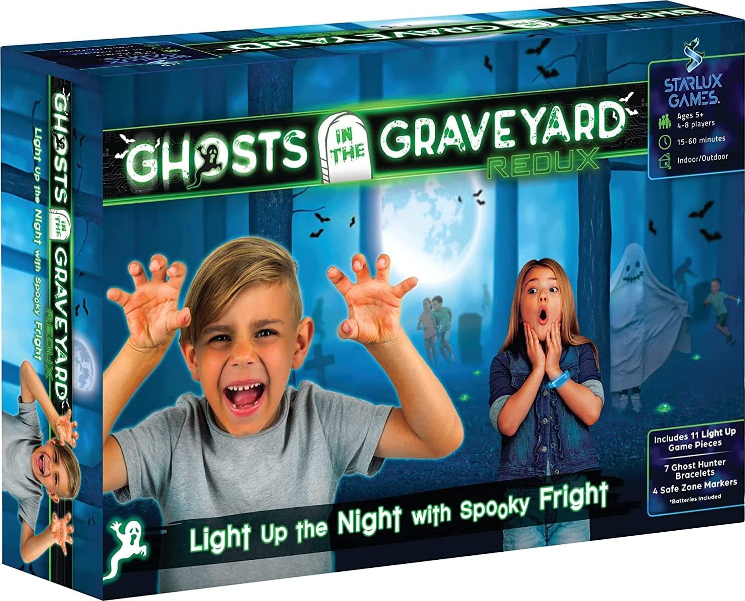 Ghosts in The Graveyard Redux: “One of The Best Spooky Outdoor Games for Kids” | Ages 6+, 4-8 Players | Light Up Toys | Kids Outdoor Toys | Camping Games | Party Games for Kids | Ghostly Outdoor Fun!