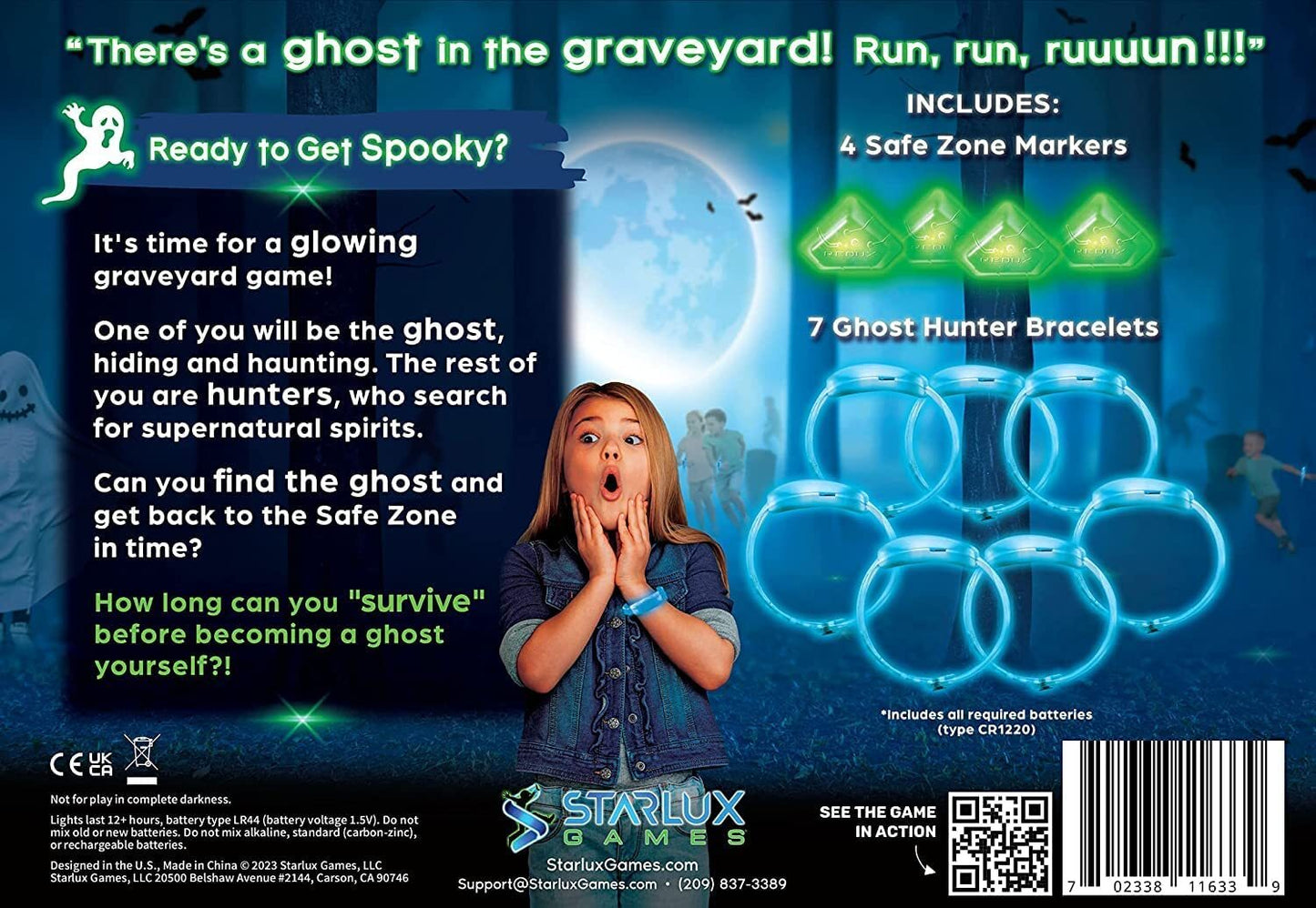 Ghosts in The Graveyard Redux: “One of The Best Spooky Outdoor Games for Kids” | Ages 6+, 4-8 Players | Light Up Toys | Kids Outdoor Toys | Camping Games | Party Games for Kids | Ghostly Outdoor Fun!