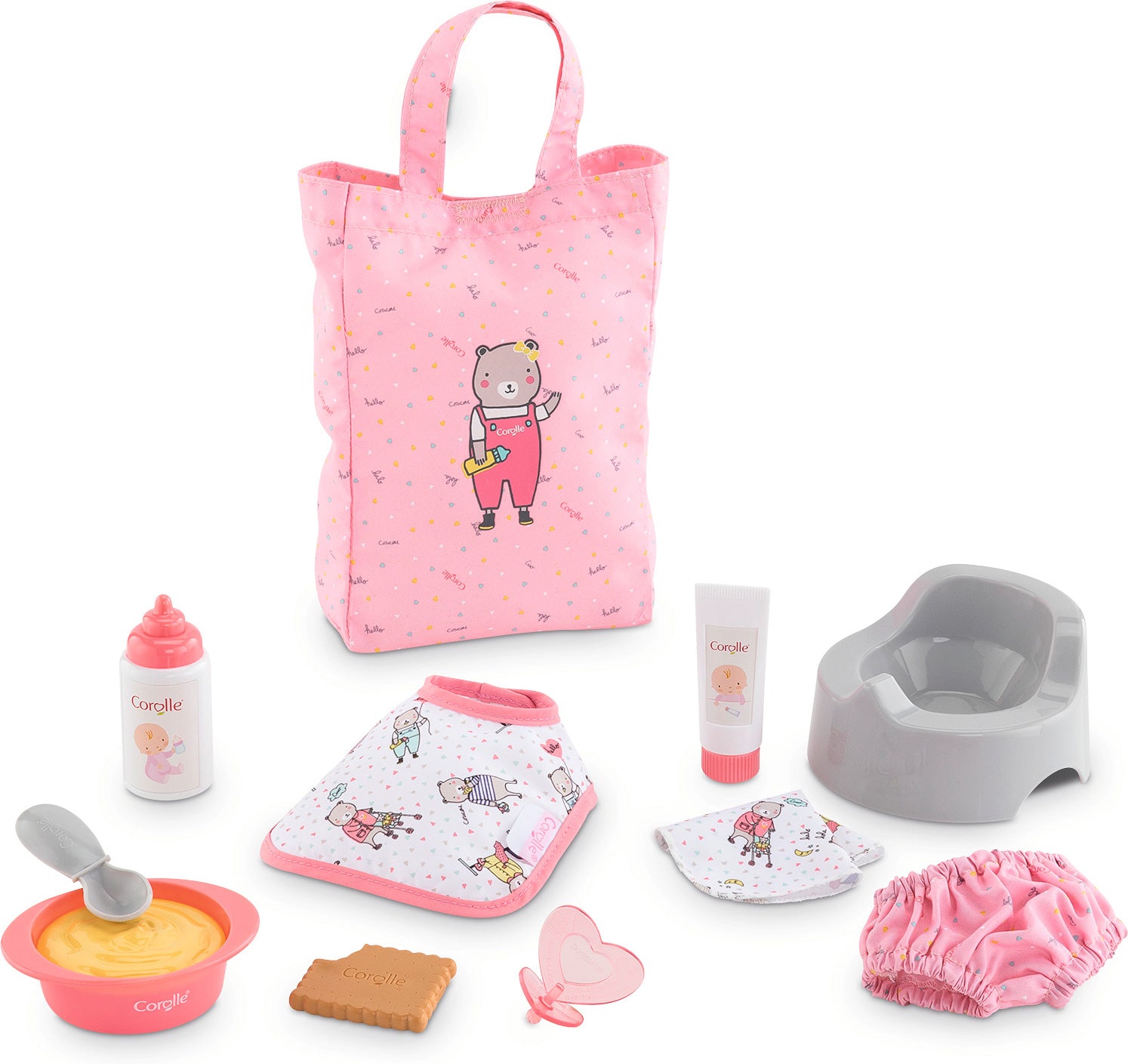 Corolle Large Pink Accessories Set