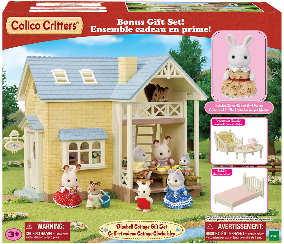 Calico Critters Blue Bell Cottage Gift Set